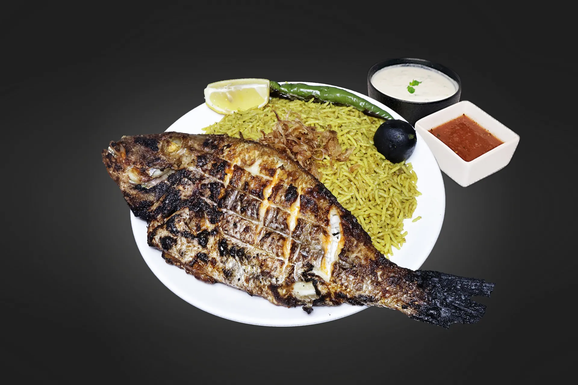 Grilled Fish With Rice Majbous