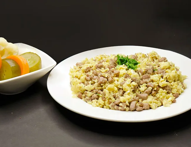 Egg With Meat Plate