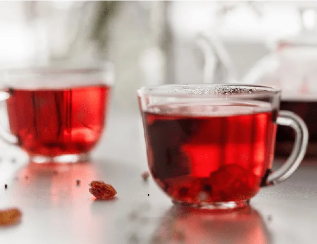Red Tea Pot For Two
