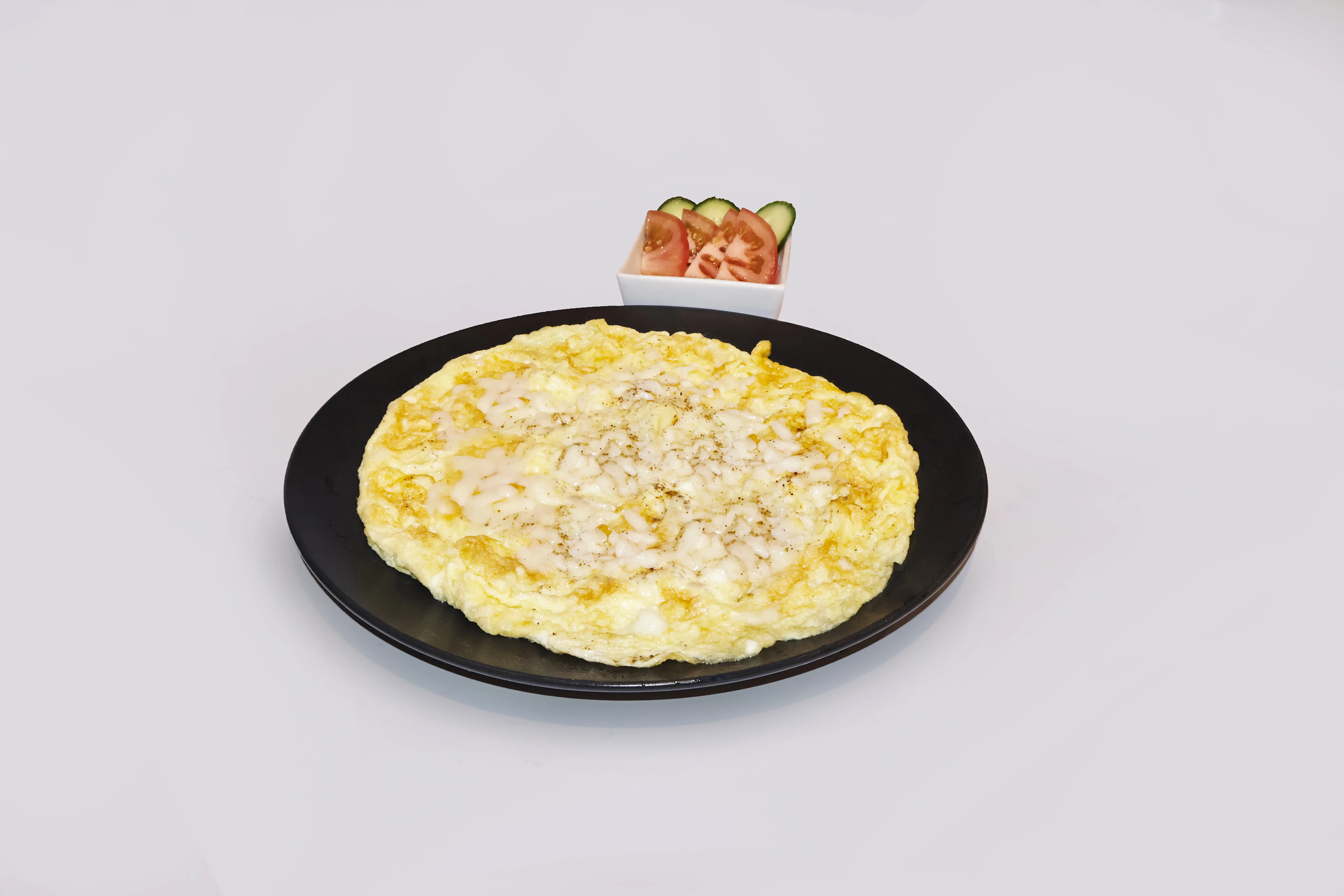 Fried Egg With Mozzarella Cheese Plate