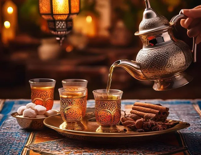 Moroccan Tea Pot For Four
