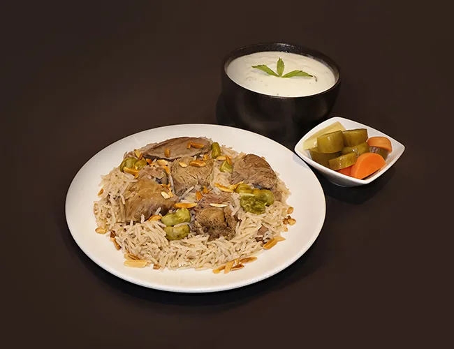 Green Foul With Rice And Meat