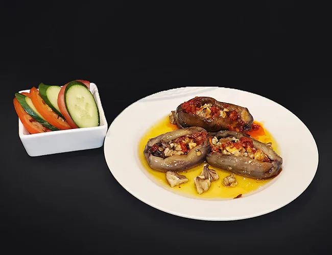 Eggplant Makdous Plate