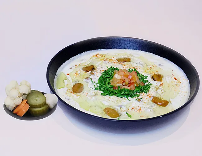Foul Bean With Yogurt Plate