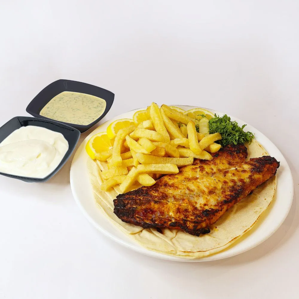 Grilled Fish Fillet With Potato