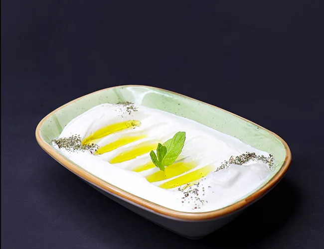 Labneh With Mint Plate